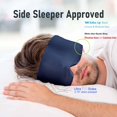 thumbnail image 4 of Máscara para dormir SOLZEK Nature Silk Featherweight NavyBlue, 4 of 7