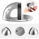thumbnail image 3 of Set of 4 Door Stops, Stainless Steel Door Stops and Stoppers with Rubber Bumpers, Door Stops to Protect Doors, Walls and Furniture (Silver), 3 of 4