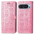 thumbnail image 4 of Funda Cartera FOXDOCK para Google Pixel 9 Pro XL , Flip PU con Relieve de Gatos y Perros, Tarjetero y Soporte, 4 of 6