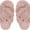 Pink, variant on Women's Open Toe Slippers Fuzzy  House Slippers for Women Cozy Criss Cross Furry Slides Slippers