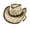 Coffee1, variant on Western Cowboy Hat For Men And Women Outdoor Classic Style Wide Brim Beaded Band Sun Red