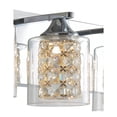 thumbnail image 3 of allen + roth Quinn 25.98-Inches 4 -Light Polished Chrome Integrated LED Modern/contemporary Vanity light bar, 3 of 9