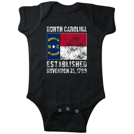 

Inktastic Established November 21 1789 North Carolina Flag Gift Baby Boy or Baby Girl Bodysuit