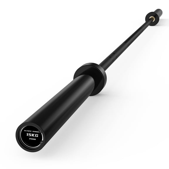 PAPABABE Olympic Barbell Bar 6.5 ft - 1,000 lb Capacity for Weightlifting, Powerlifting, Bench Press, Deadlift & Squat - Strength Training Barbell for Gym, Black