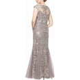 thumbnail image 3 of Alex Evenings Women's Long Fit and Flare Dress Godet Detail, 3 of 3