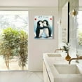 thumbnail image 4 of Creowell Penguins Hugging Love Wall Art Modern Canvas Prints Home Decor Living Room Bathroom Bedroom Office 12x16in, 4 of 5