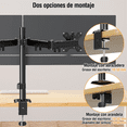 thumbnail image 3 of Soporte De Monitor Elived De Doble Brazo Para 13-32 Xtellar Negro, 3 of 4