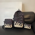thumbnail image 2 of Ticikt 3 In 1 Ice Cream Print Backpack Set, Large Capacity Casual Daypack with Crossbody Bag and Pencil Pouch, 2 of 5