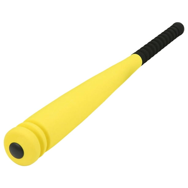 Bate de béisbol de esponja, juguete para niños, regalo, artículos deportivos, juego de seguridad suave, juego de juego 2 Amarillo 54cm