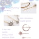 thumbnail image 3 of Juego de pinzas para el cabello de cristal con hexagrama de estrella y luna, accesorios decorativos para el cabello para mujer, 3 of 5
