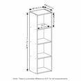 thumbnail image 3 of Furinno Pasir 4-Tier Open Shelf Bookcase, Green/White, 3 of 5
