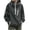 Grey, variant on Womens Packable Waterproof Raincoat Lightweight Rain Jacket, Running Cycling Hiking Windbreaker Pullover Jackets