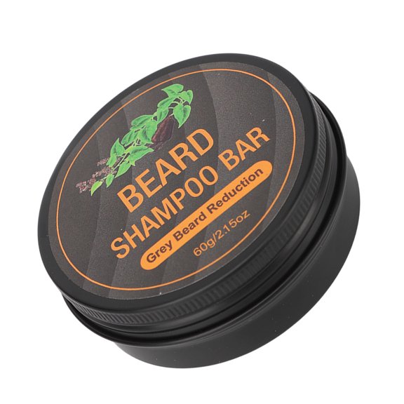 Jabón para barba para hombres mejora la sequedad aumenta la circulación sanguínea 60 g champú para barba jabón Polygonum Multiflorum espuma rica con red espumosa para el ANGGREK Otros