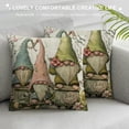 thumbnail image 3 of Shiartex  Spring Gnomes Pillow Covers Flower Let Spring Begin Throw Pillowcase Home Sofa Bedroom Decor Cushion Case Farmhouse Seasonal Decorations 20x20in, 3 of 5