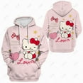 thumbnail image 4 of Style Sport Paresseux Chandail Polyester Hello Kitty Imprimé Chemise à Capuche Décontractée Femme Nouveau Harajuku Chandail à Capuchon Femme Chandail HOEMLIN, 4 of 7