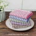 thumbnail image 2 of Unique Bargains Cotton Absorbent Kitchen Dish Cleaning Towels Cloths 5Pcs, 15" x 10.5", 2 of 7