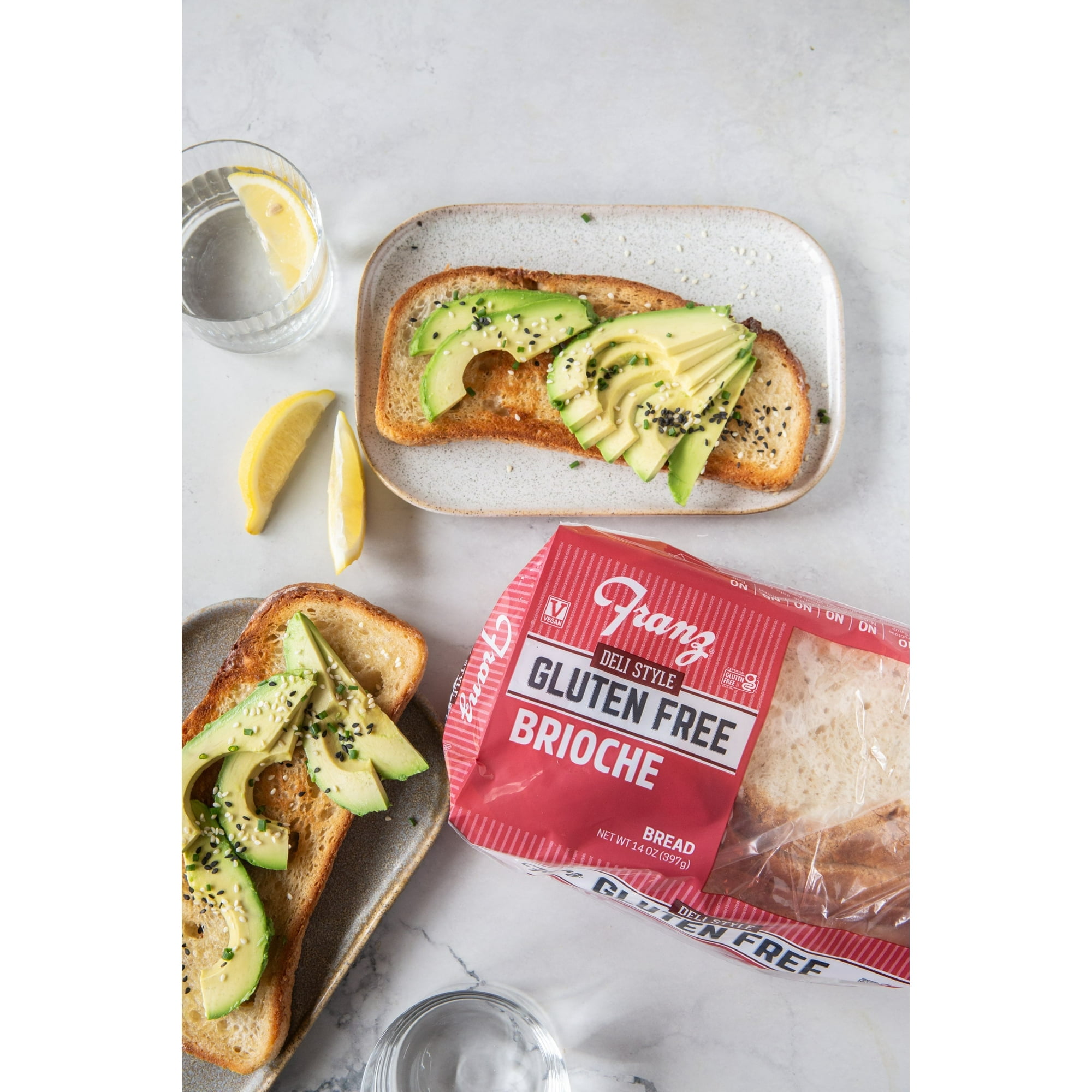 Franz Gluten Free Brioche Deli and Sourdough Deli Style Bread, 14oz