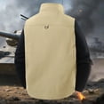 thumbnail image 5 of Stamzod Mens Vest Lightweight Windproof Zip Up Vests Outerwear with Pockets Outdoor Work Photo Golf Sleeveless Jackets Khaki XXXL, 5 of 10