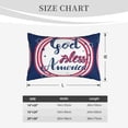 thumbnail image 6 of Bixox God Bless America Patriotic Star Printed Pillow Protector,Super Soft Ideal for Home,Guests,Rentals - 14"x20", 6 of 8