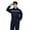 Navy Blue, variant on Unisex Work Overalls Hooded Drawstring Wear-resistant Reflective Zipper Pockets Loose Safety Worker Coveralls Mechcanic Jumpsuit Auto Repairmen Dust-proof Working Uniform