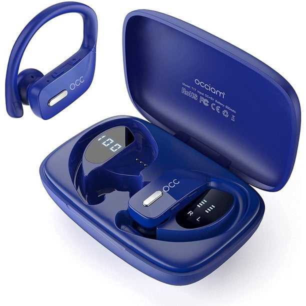 VEATOOL Bluetooth Headphones True Wireless Earbuds 60H Playback LED Power  Display Earphones with Wireless Charging Case IPX7 Waterproof in-Ear  Earbuds