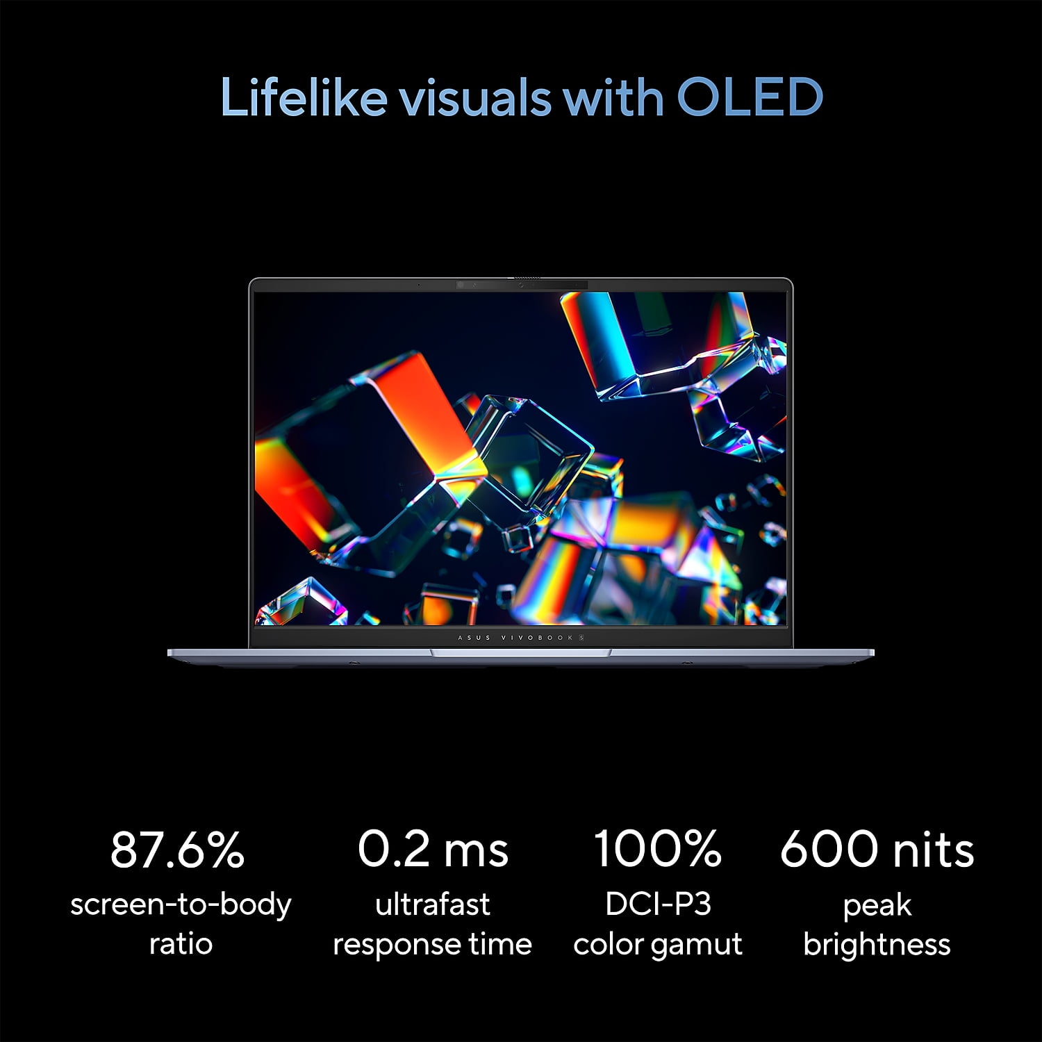 ASUS Vivobook S 14 OLED 14" Laptop Copilot+ PC Intel Core Ultra 7 258V 16GB RAM 1TB SSD 17 Hour