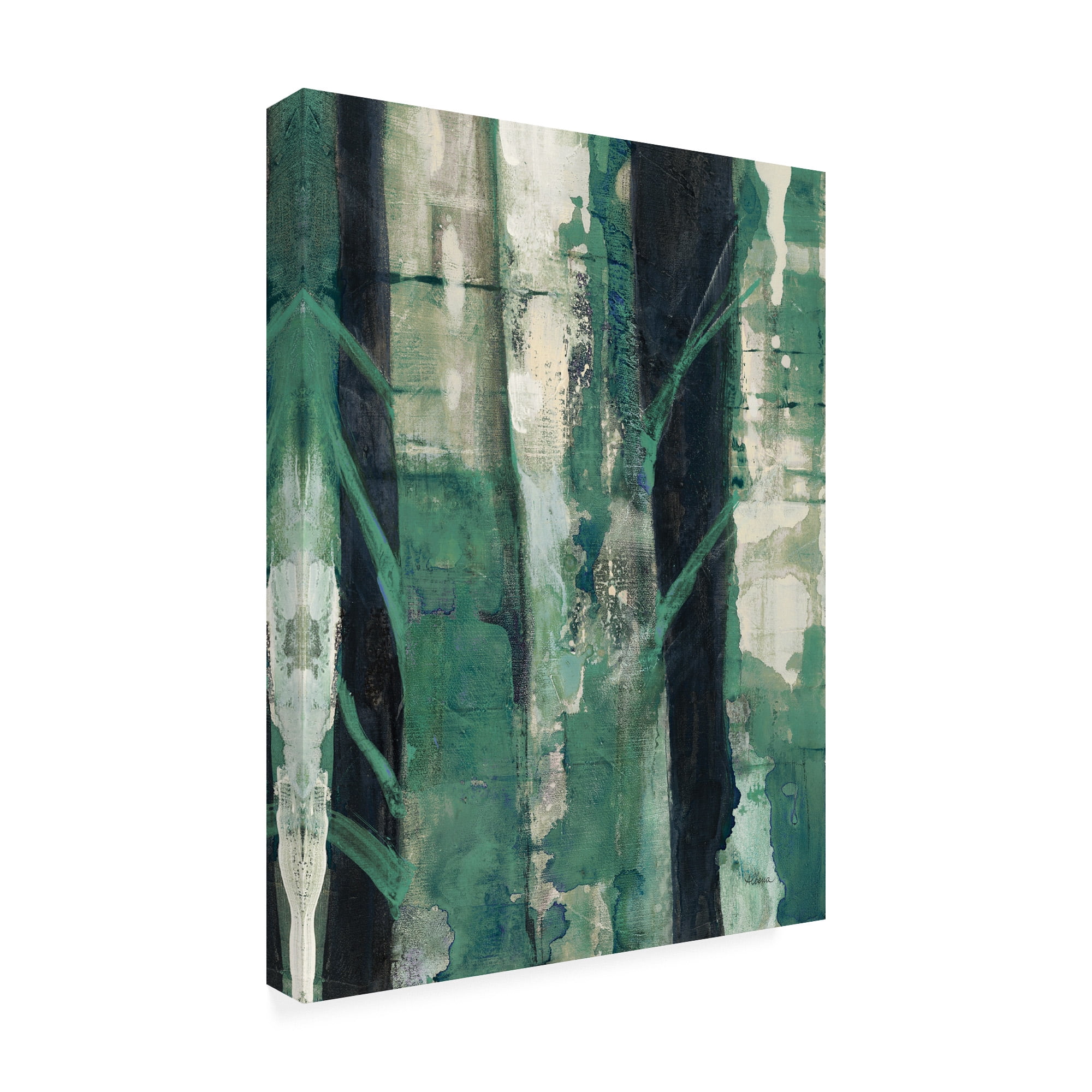 Trademark Fine Art 'Deep Woods II Emerald Crop' Canvas Art by Albena Hristova