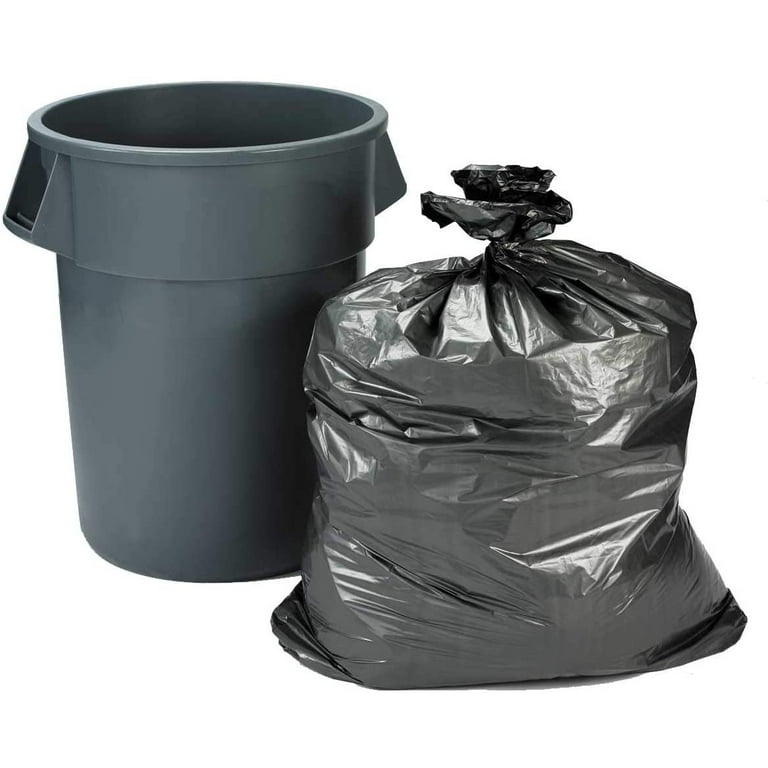 AMZ Supply Garbage Can Liners 30x36 Low Density Clear Trash Liners 0.9 Mil  20-30 Gallon Trash Bags Pack of 200 