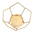thumbnail image 1 of Candle Holder, Anti Rust Decorations Gold Tealight Holder Metal Craft  For Home For Dining Table, 1 of 8
