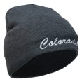 thumbnail image 4 of Colorado Embroidered Short Beanie - Dk Grey OSFM, 4 of 5