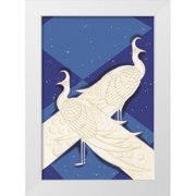 McIntosh, Frank 23x32 White Modern Wood Framed Museum Art Print Titled - Indian Lyric, 1927