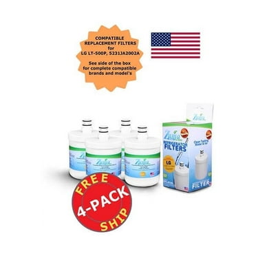 ZUMA Brand , Water and Ice Filter , Model # OPFL-RF300 , Compatible with LFX25973ST - 4 Pack - Made in U.S.A.