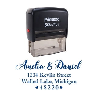 ✪ DIY Rubber Stamp Kit Self Ink Dial Assortment Seal Business Number  Monogram Printing Stamps Address Garage Name Pad Finger Paint 