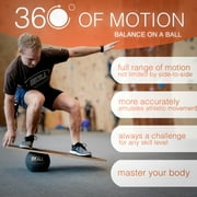 Skill Board Mini (Grip) - Balance on a Ball - 360 Degree Range of Motion - Improve Balance, Core Strength, Fitness and All Sports