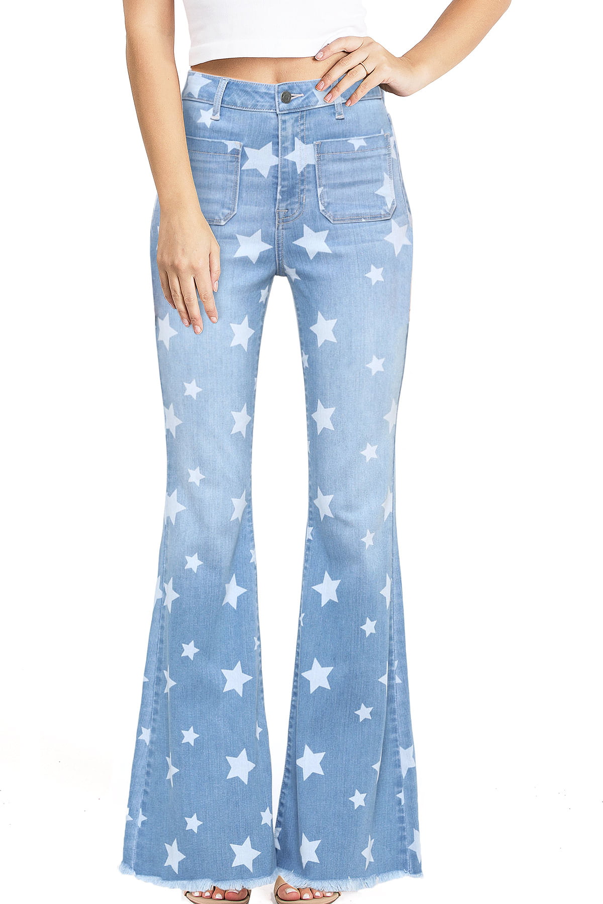bell bottom jeans with stars