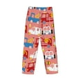 thumbnail image 5 of Daiia Cartoon with Traffic Elements Men's Sleep Pant with Pockets and Drawstring,Pajama Pants-Small, 5 of 9