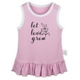 thumbnail image 1 of Let Love Grow Funny Dresses For Baby, Newborn Babies Skirts, Infant Princess Dress, 0-24M Kids Graphic Clothes (Pink Sleeveless Dresses, 0-6 Months), 1 of 4