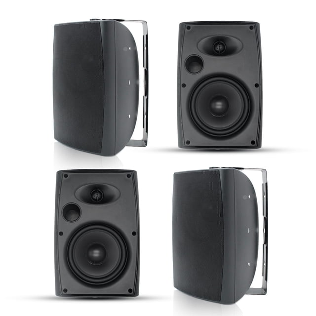 Altavoces exteriores Herdio de 6.5 pulgadas, 800 W, 2 vías, impermeables (2 Pa)