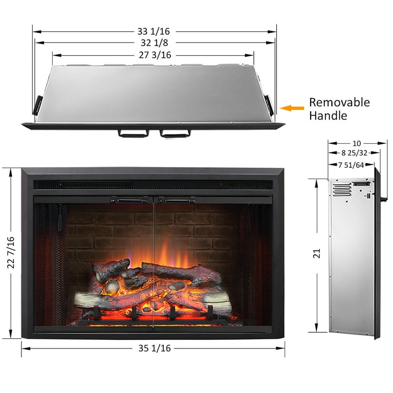 Kamin PuraFlame Klaus Electric Fireplace Insert with Fire