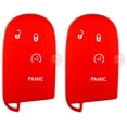 thumbnail image 1 of 2x Nouvelle Télécommande Fob Fobik 4 Boutons Housse Silicone Fit/For Dodge Jeep, 1 of 2