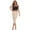 Khaki, variant on BEAUKEY Women's Cut Out Bodycon Black Top Camis Summer Party Club Khaki Dress Split 2 Piece Sets