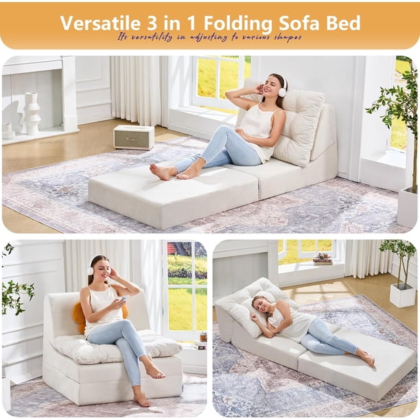 AK　NEIGHBORHOOD FOLDING SOFA. Sofa Couch Folding Sofa Bed Comfy Floor Lounger Convertible Sofa