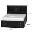thumbnail image 4 of Sophisticated And Spacious Queen Size Storage Bed, Black, 4 of 8