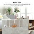 thumbnail image 4 of TureClos Cotton Linen Tablecloth Rectangular TV Cabinet Coffee Desktop Fringe Waterproof Table Cloth for Dining Hall Garden 70*180cm Beige coffee, 4 of 10