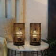 thumbnail image 2 of Set of 2 Black Table Metal lamp Battery Powered Cordless Accent Light with Edison Style Bulb Battery Operated Great for Weddings Parties Patio Events for Indoors Outdoors, 2 of 6