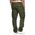 thumbnail image 4 of YUIVH Men's Slim-Fit Stretch Cargo Pant Mens Cargo Pants Casual Hiking Pants Relaxed Fit Outdoor Athletic Trousers With Pockets Relaxed Fit Summer Casual Shorts, 4 of 4