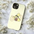 thumbnail image 5 of Cute Curious Monkey Phone Case with Numbers 67, Yellow Striped Background Playful Artistic Protective Case for iPhone 17 16 15 14 13 12 11 Plus Pro Max Mini, 5 of 6