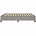 thumbnail image 6 of vidaXL California King Bed Frame, Velvet Upholstered Platform Bed Frame, Light Gray, No Mattress, 6 of 8