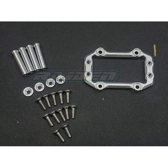 Aluminium Steering Servo Mount Set for Arrma Kraton Senton Talion Typhon Outcast - Silver