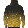 thumbnail image 7 of Lsque Gold Glitter Gradient Pattern Casual Men's Hoodie,Hooded Sweatshirt with Kangaroo Pocket,Pullover Hoodie-3X-Large, 7 of 7